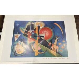 Wassily Kandinsky 1925 In Blue 2002 Lithograph Print GLC 128 24" x 36"